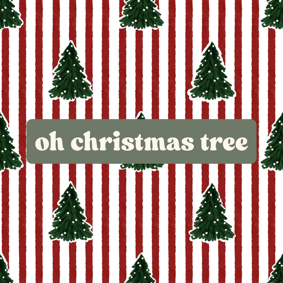 oh christmas tree (stripes)