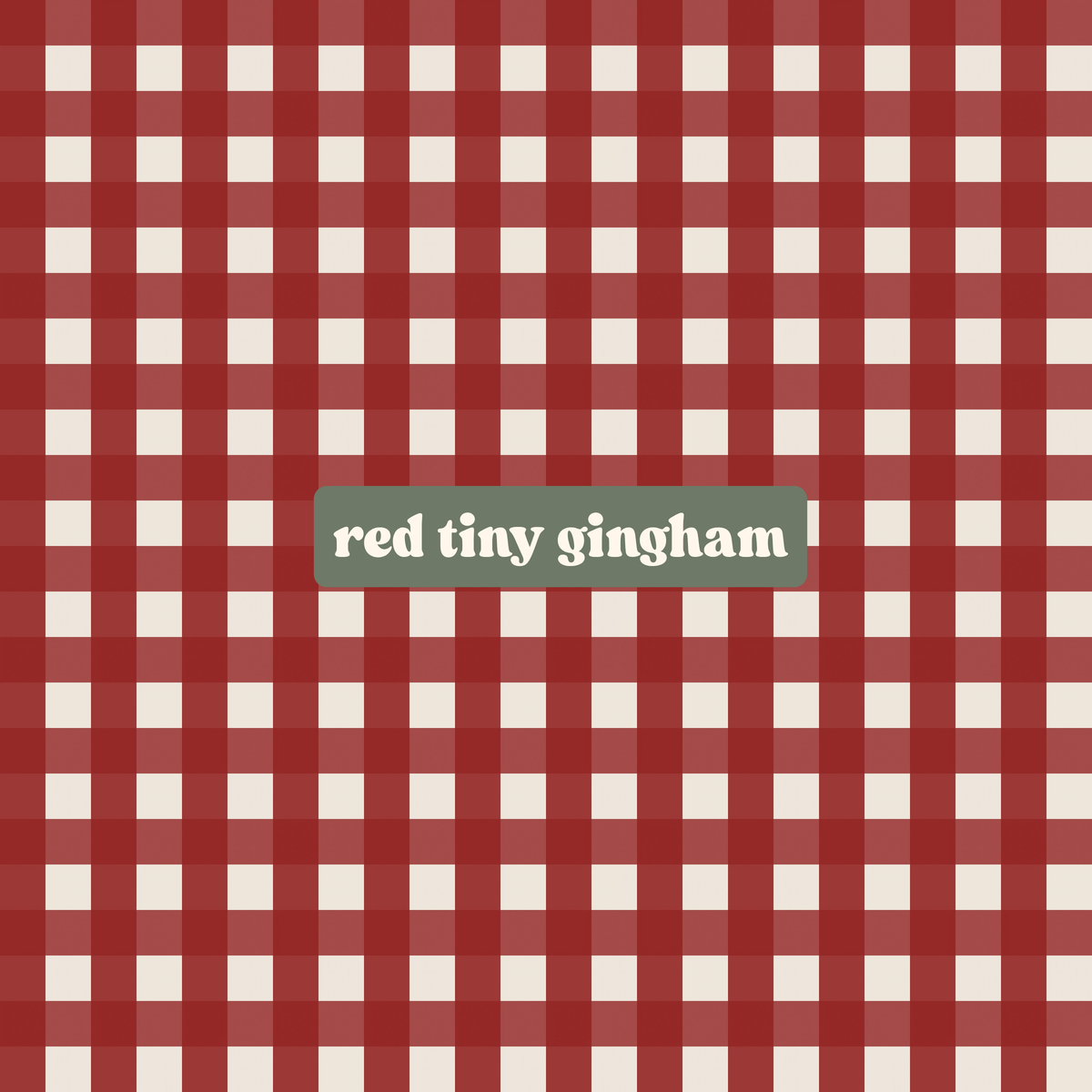 red tiny floral + red tiny gingham