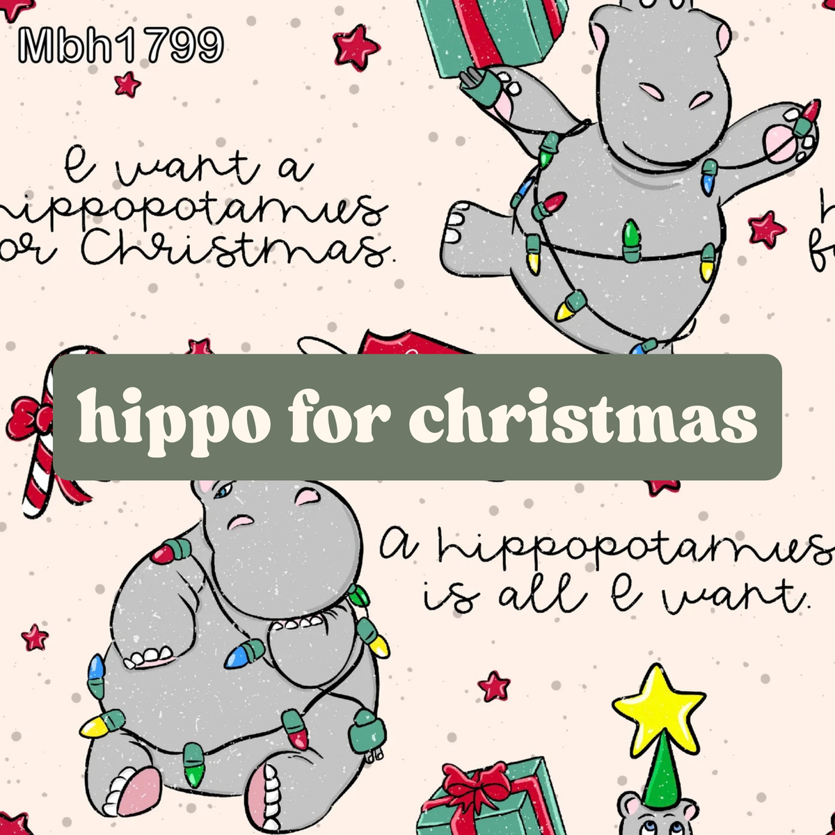 hippo for christmas