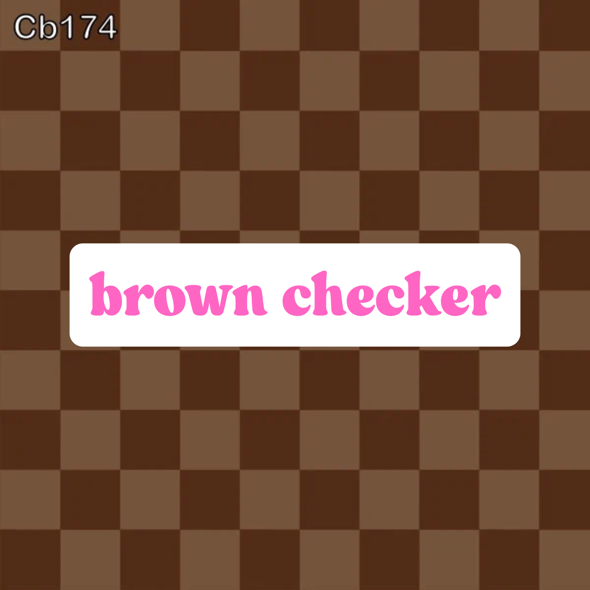 brown checker