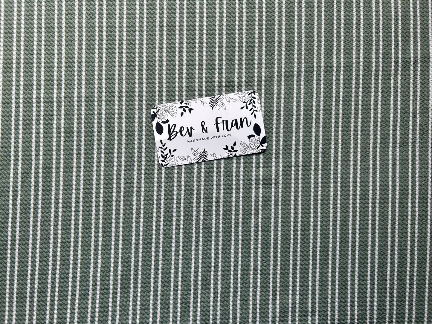 Green with White "Double" Stripes