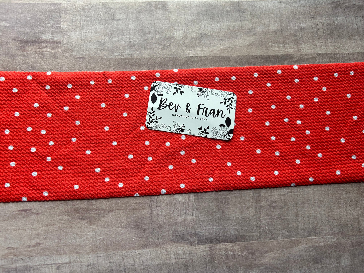White Polka Dots on Red