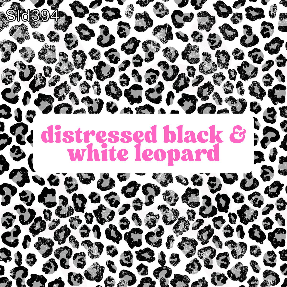 black & white leopard