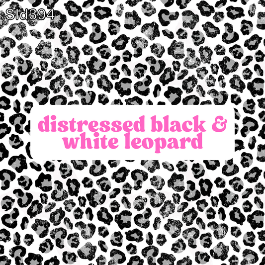 black & white leopard