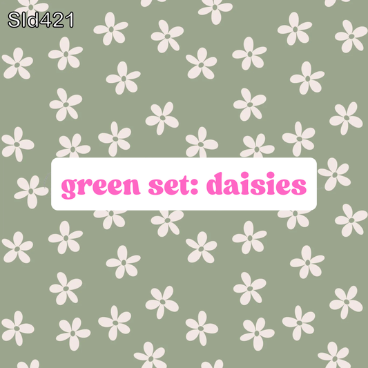 Green Set: Daisies