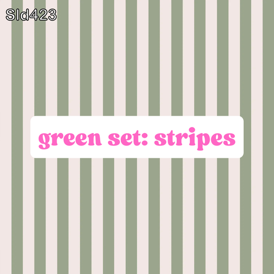 Green Set: Stripes