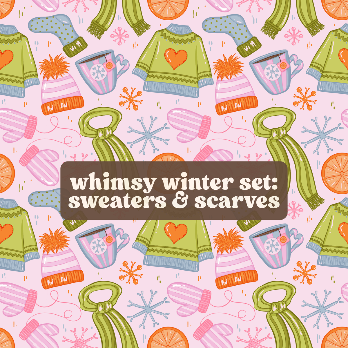 whimsy winter set *18 mix n' match prints*