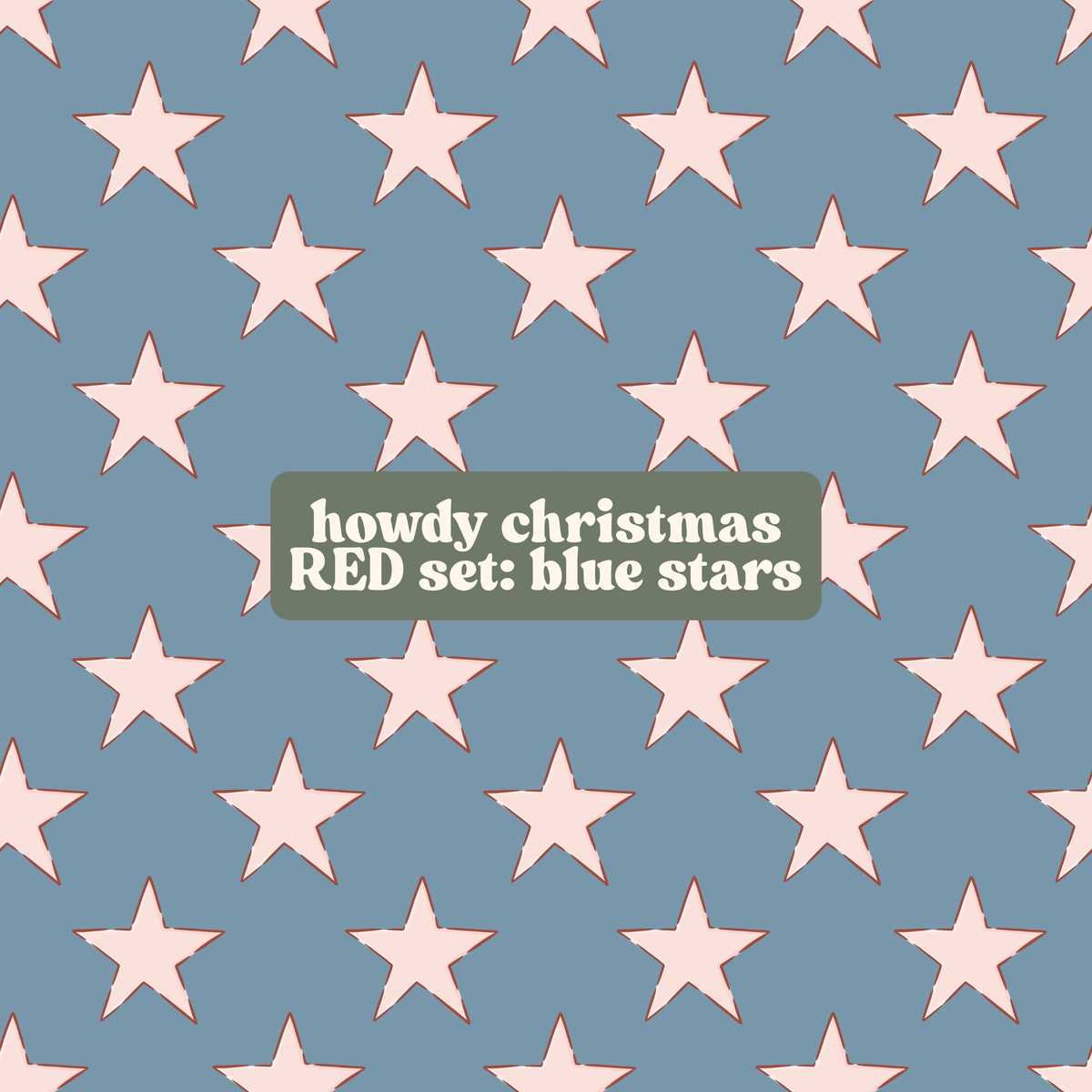 howdy christmas RED set (collection of coordinate prints)