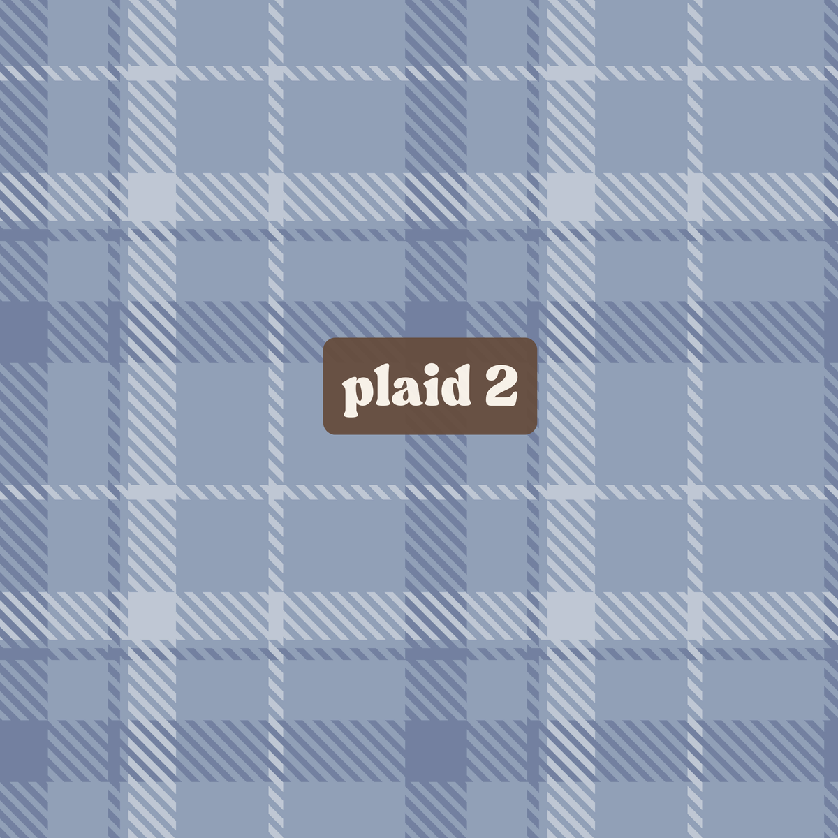 blue & brown plaids *4 prints to choose from!