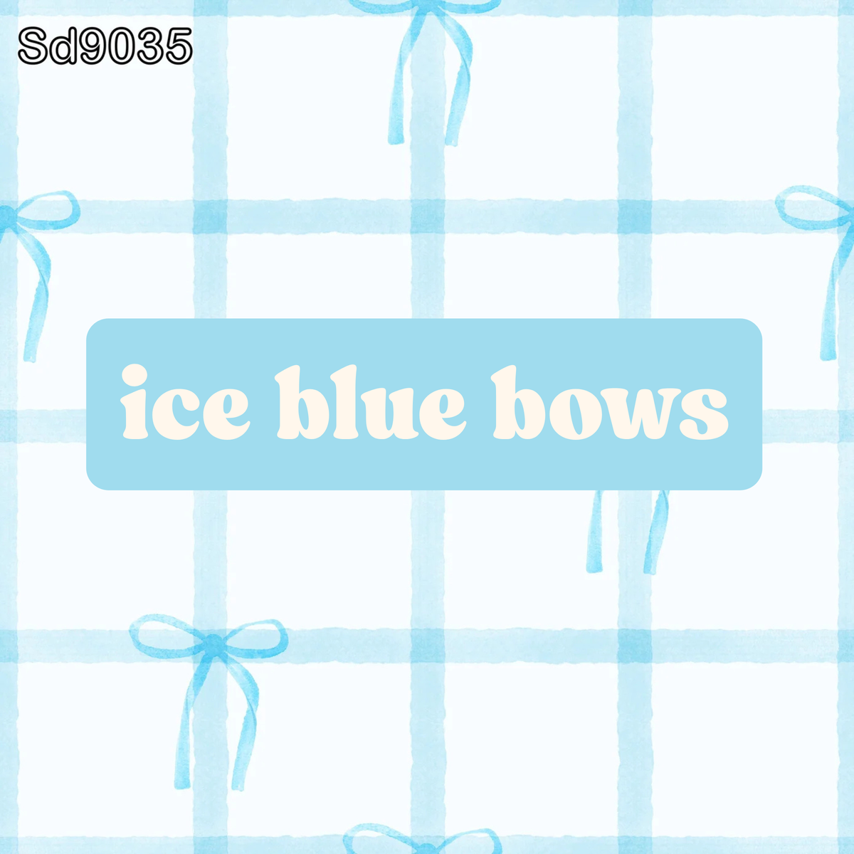 ice blue bows