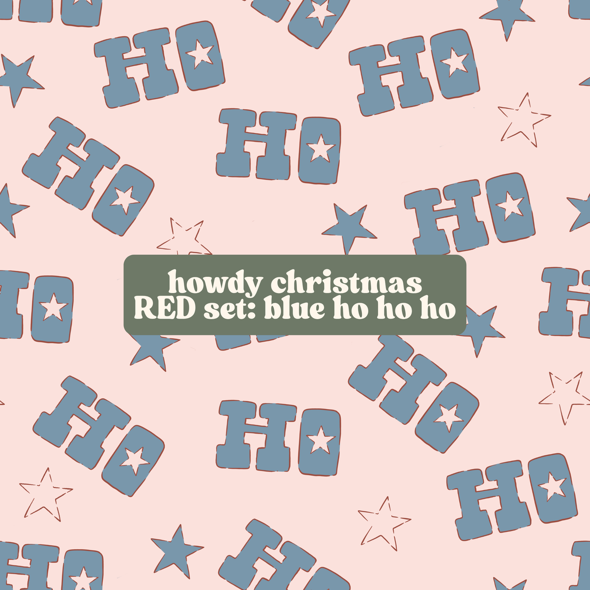 howdy christmas RED set (collection of coordinate prints)