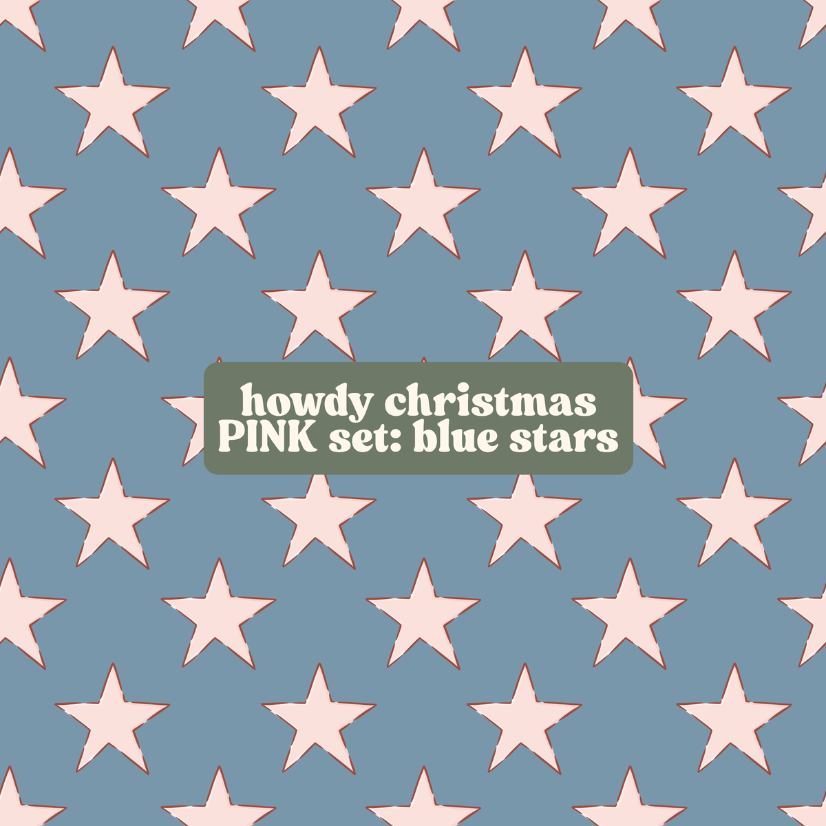 howdy christmas PINK set (collection of coordinate prints)