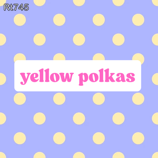 Yellow Polkas (On Purple)