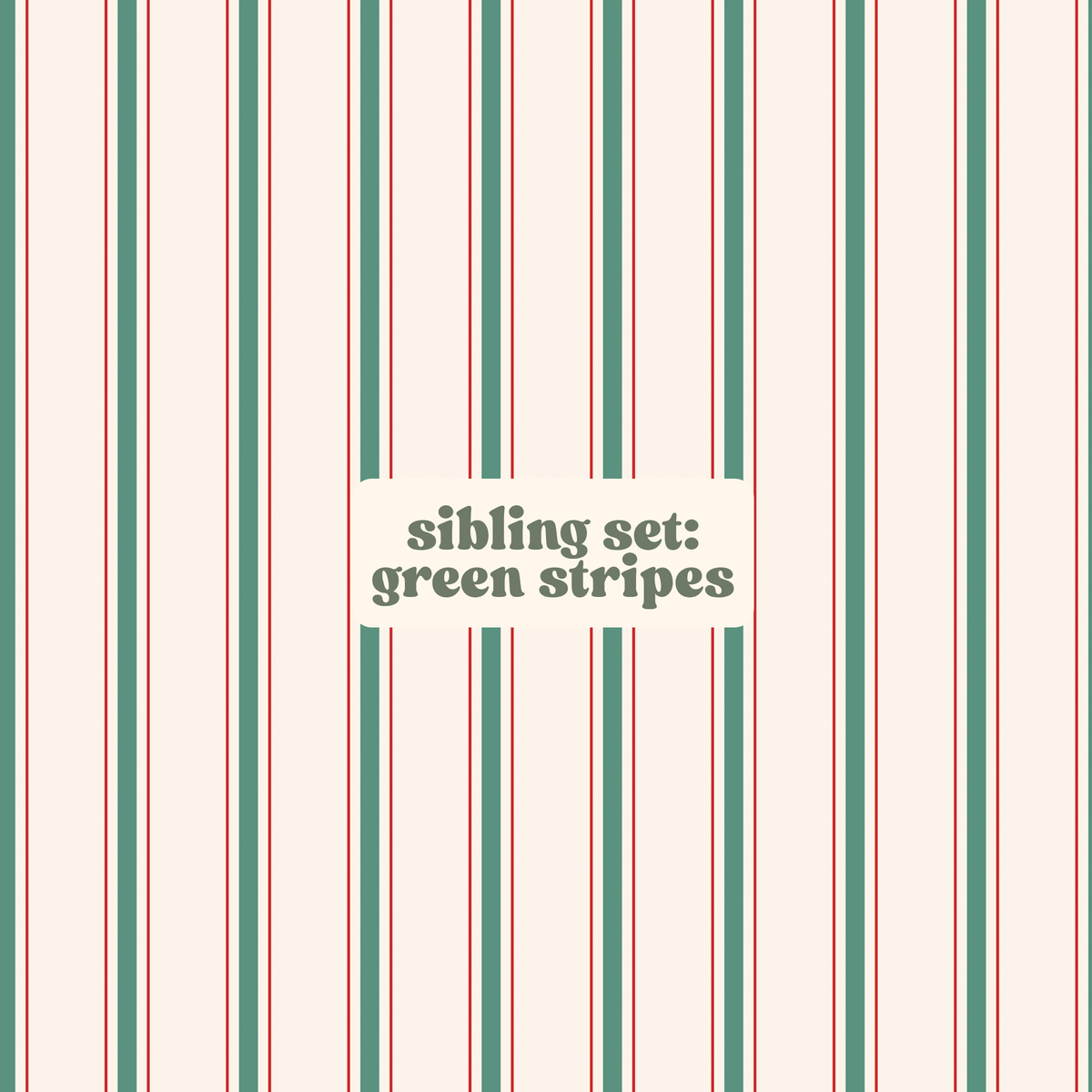 sibling set stripes (pink & green options)