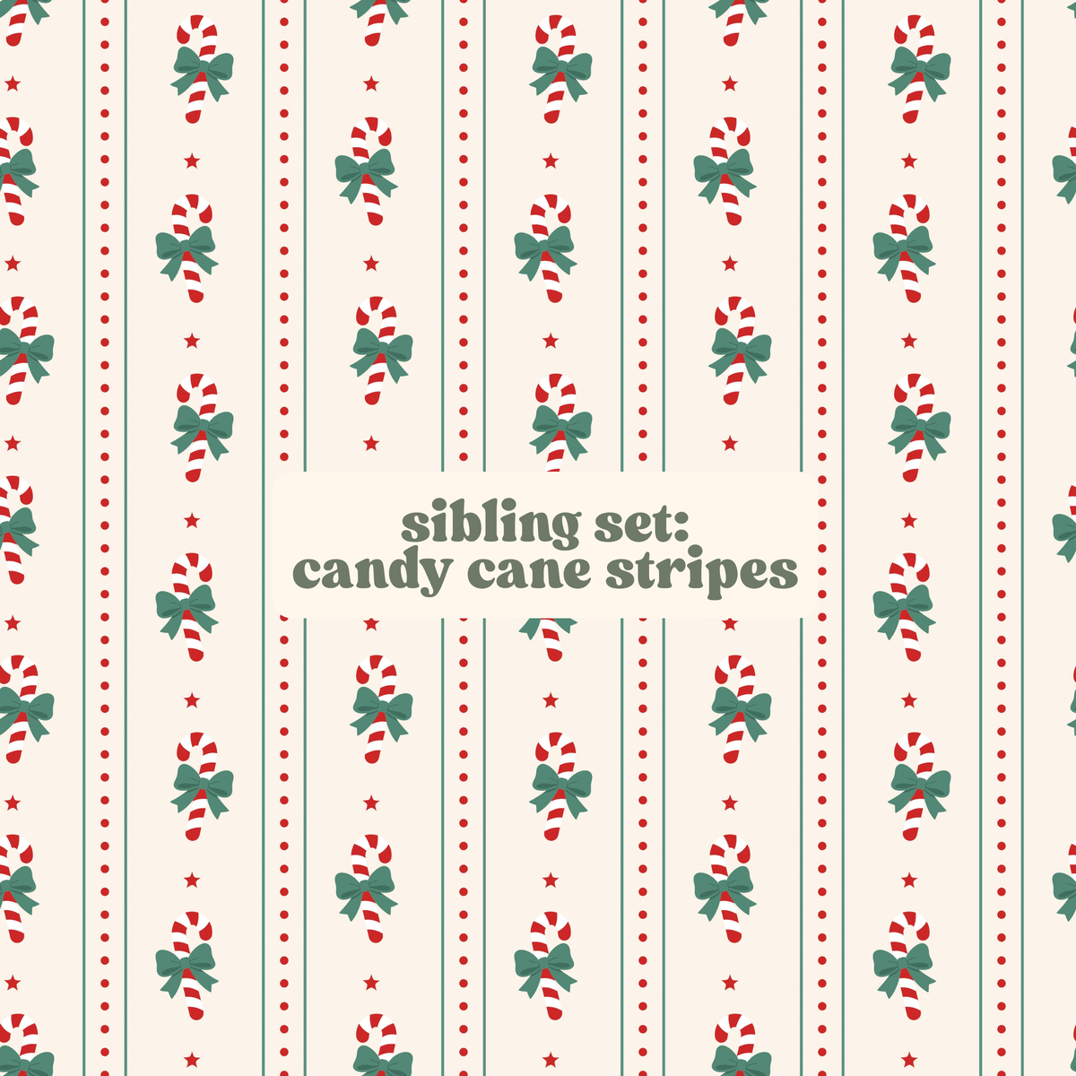 sibling set stripes (pink & green options)