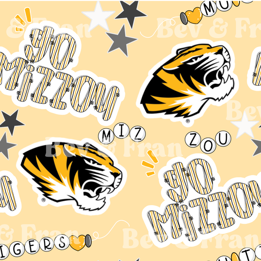 GOLD Mizzou Friendship Bracelet