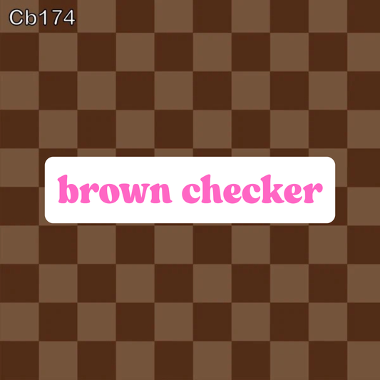 brown checker