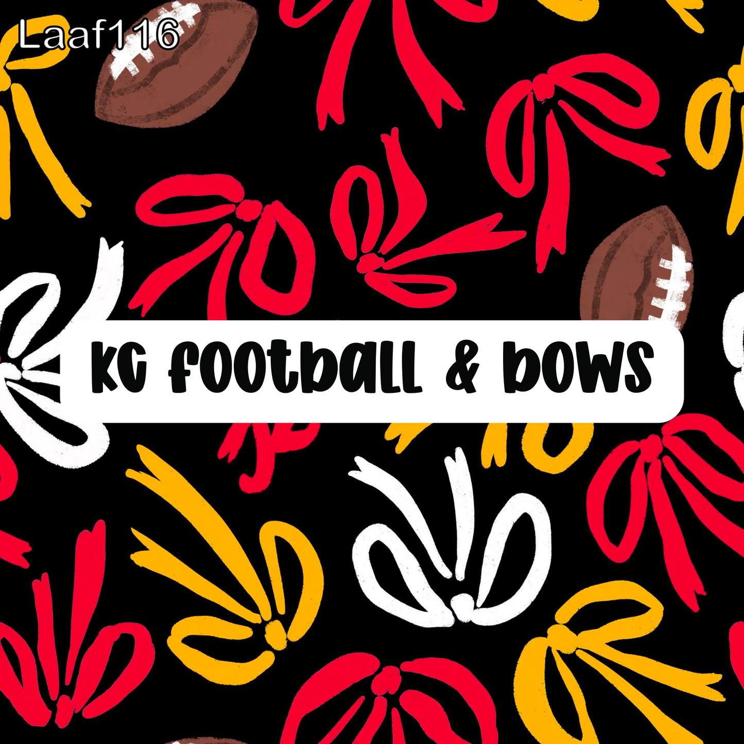 kc football & bows