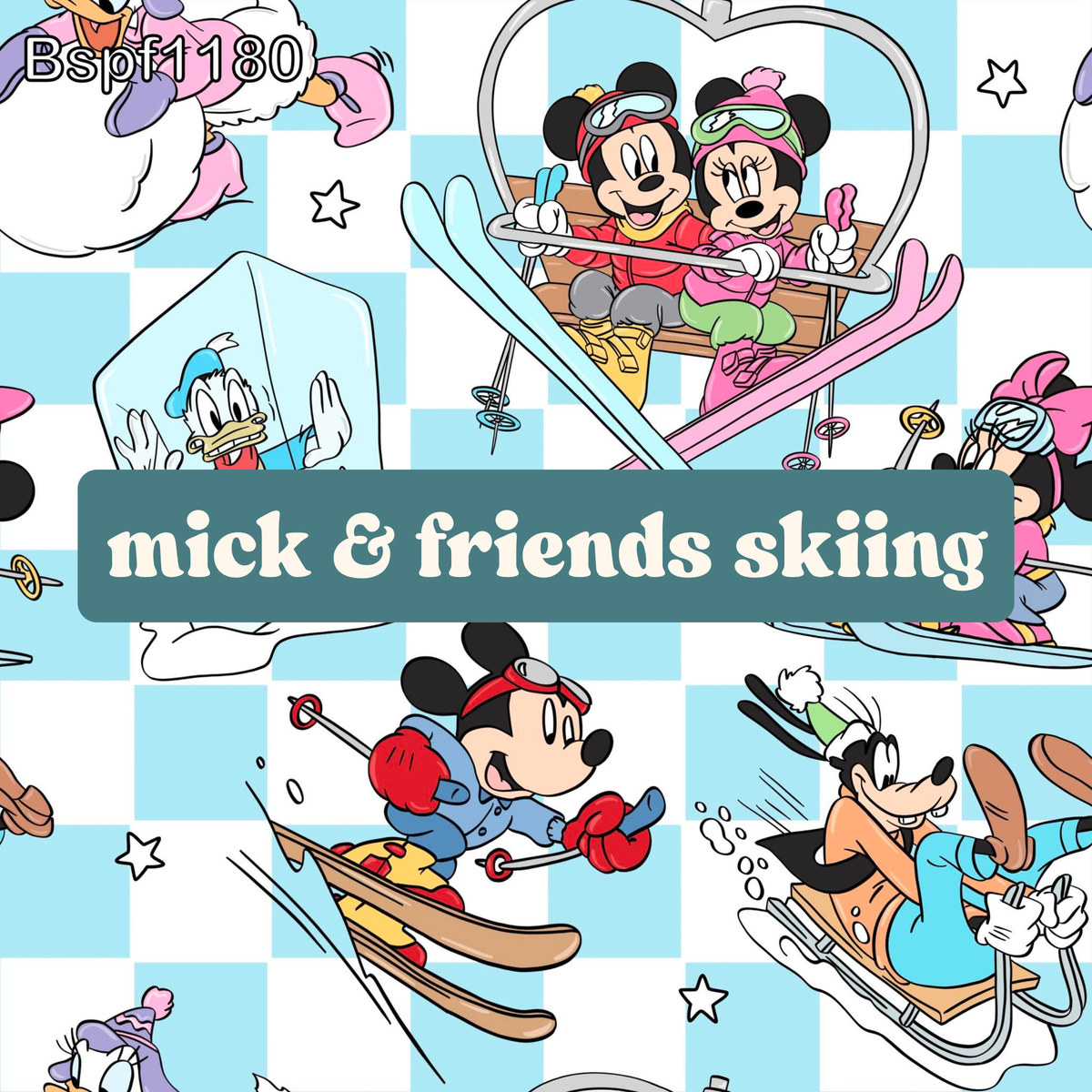 mick & friends skiing