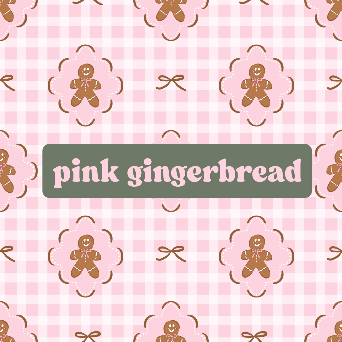 pink gingerbread (gingham)
