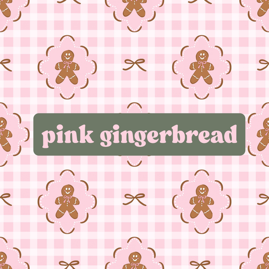 pink gingerbread (gingham)