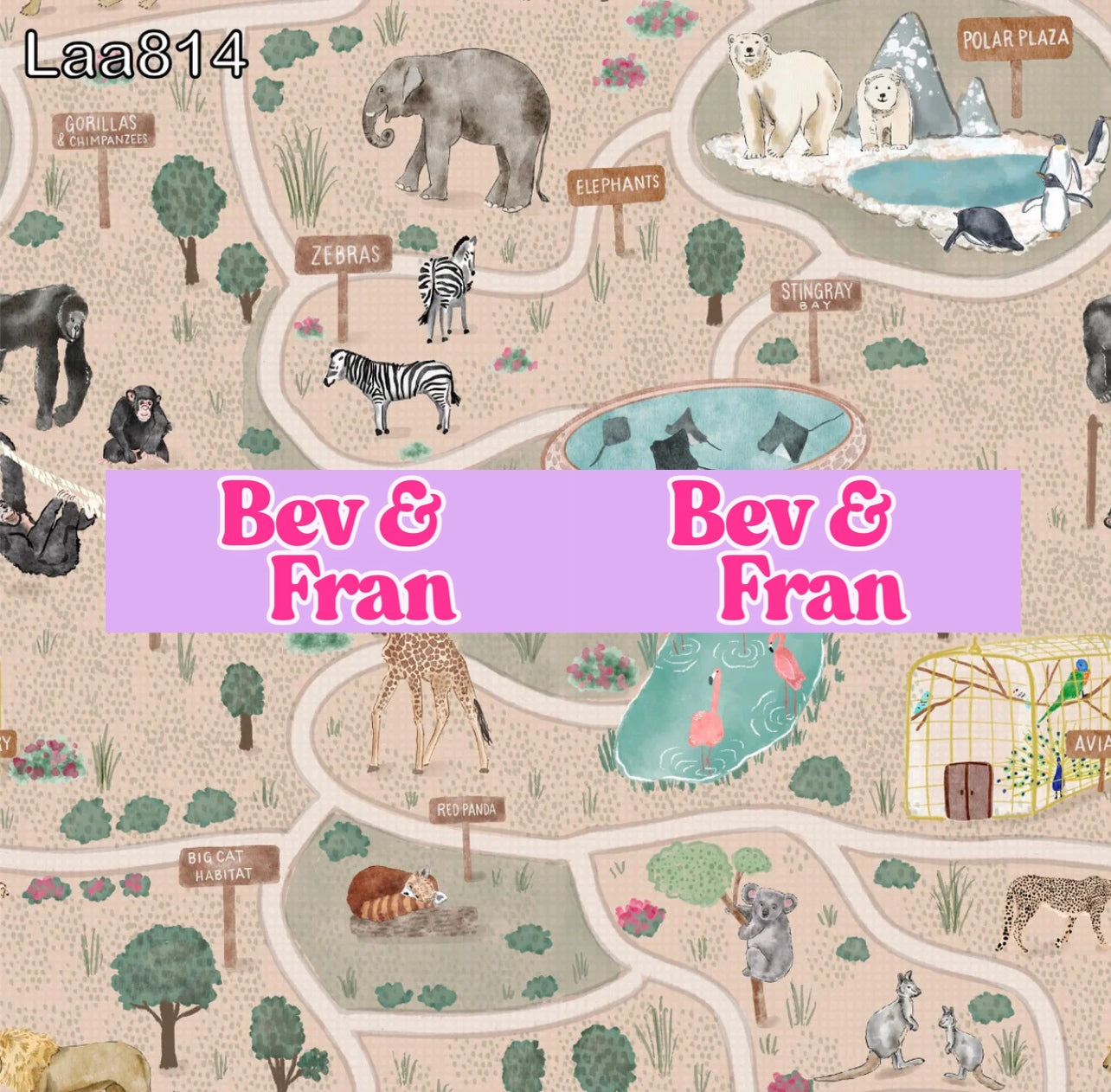 Zoo Map (Tan)
