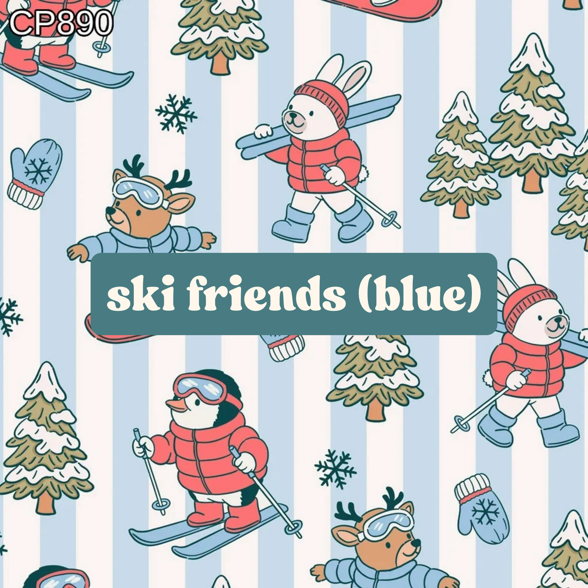 ski friends (blue)