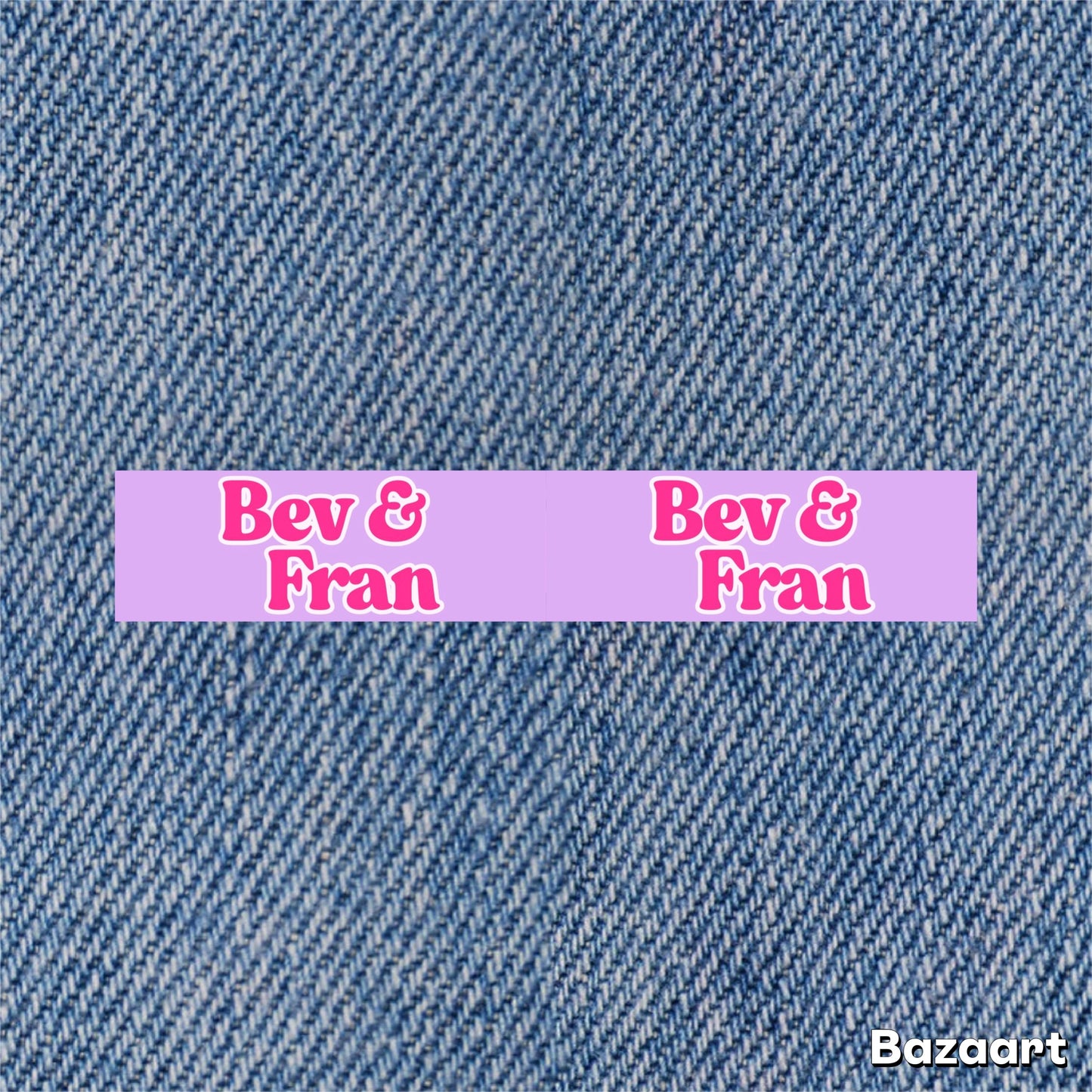 Faded Faux Denim