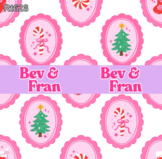 Pink Christmas Frames