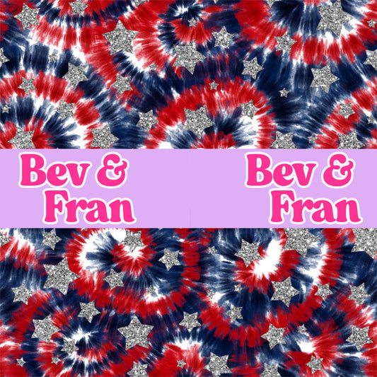 Tie Dye w/ Sparkly Stars